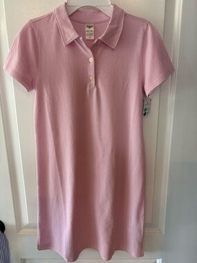 OshKosh Light Pink Cute, Preppy Polo Dress, great for golf, NWT, size 12